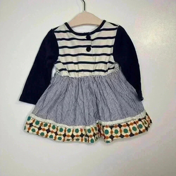 Girls Ricrac & Ruffles Dress - 24M - Picture 2 of 3